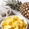 fresh pineapple chunks