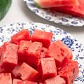 fresh watermelon cubes