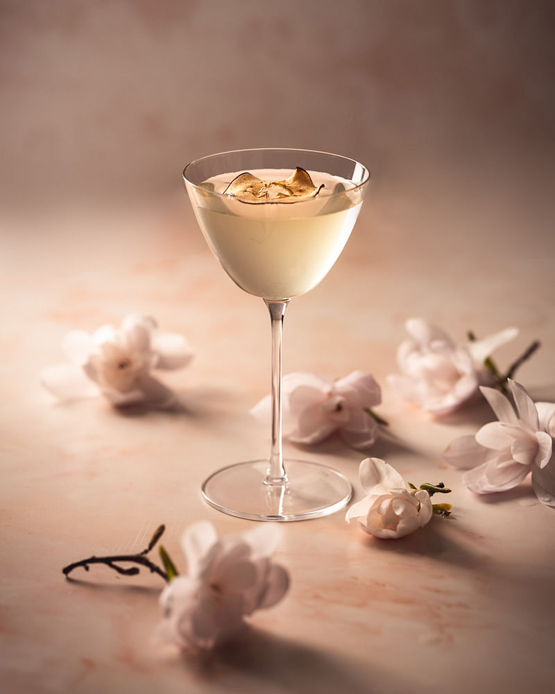 jasmine tea and elderflower mocktail