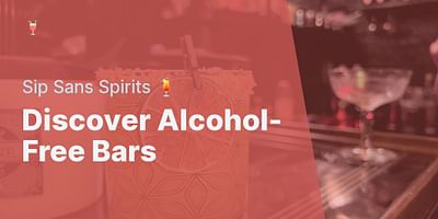 Discover Alcohol-Free Bars - Sip Sans Spirits 🍹